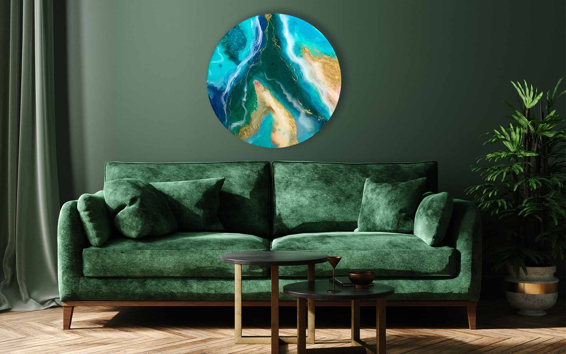 shop art Emerald Island resin on wood